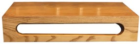 Lambini Designs eiken planchet met handdoekhouder 40x22x8cm