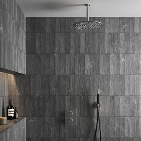 Saniclear Exclusive Pro volledig 304 RVS inbouw regendouche 30cm met staaf handdouche plafondmontage