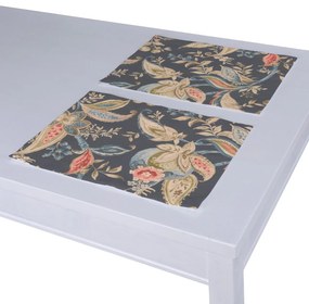 Dekoria Placemats 2 st., antraciet-bruin, 30 x 40 cm