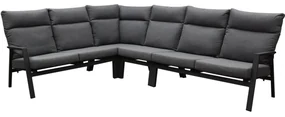 Pacific hoek loungeset 4 delig aluminium antraciet