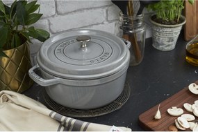 Staub La Cocotte Cocotte 20 cm / 2,2 l, Rond, Grafietgrijs - La Cocotte - Staub