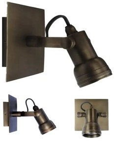 Opbouwspot Indigo Mini Antiek Messing