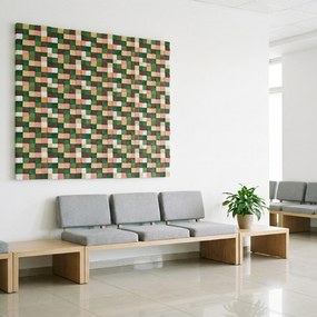 3D Houten Wandpaneel | Rich Pine | 30×30 cm | Wanddecoratie