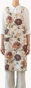 Linnen schort Crossback Vintage Roses