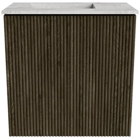 Mondiaz Joya DLux 40cm toiletmeubel shadow met wastafel faye links zonder kraangat glace