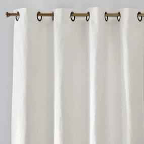 Verduisteringsgordijn in gewassen linnen met oogjes Onega