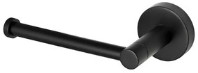 Haceka Kosmos Toiletrolhouder - zonder klep - L-vorm - mat zwart 1208520