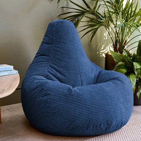 Cloudy Cord Zitzak Stoel - Denim Blauw