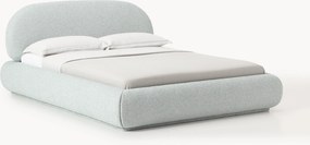 Bouclé gestoffeerd bed Alba