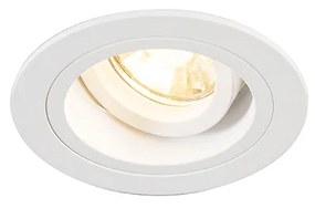 Set van 6 Inbouwspot rond wit draai- en kantelbaar - Chuck GU10 Binnenverlichting Lamp