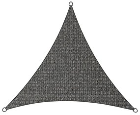 Livin'outdoor Schaduwdoek Iseo driehoekig 3,6x3,6x3,6 m HDPE grijs