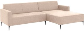 Goossens Bank Key West beige, micro leer, 2,5-zits, modern design