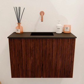 Mondiaz Joya 60cm toiletmeubel ruby met wastafel faye midden zonder kraangat urban