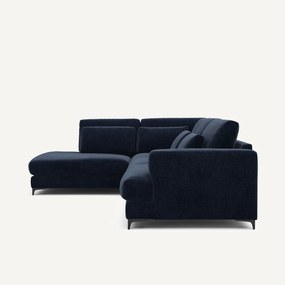 Hoekslaapbank links fluweel chenille, Marsile