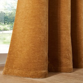 Gordijn in chenille fluweel met oogjes, Calda