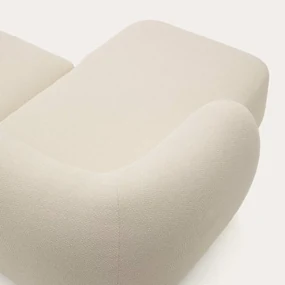 Kave Home Martina Hoekbank Ecru Organisch Design 230 Cm CL Links