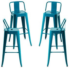 Set 4 Krukken Torix Rugleuning