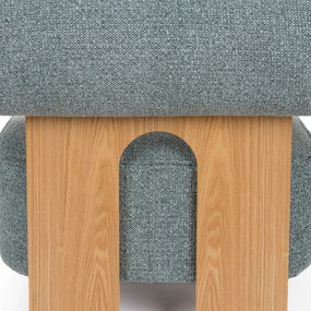 Zuiver Oolong Eiken Fauteuil Modern Design Blauw