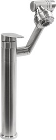 Wastafelkraan Rea Paco Brush Steel High