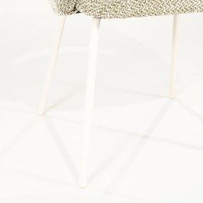 By-Boo Story Wit-frame Eetkamerstoel Groen