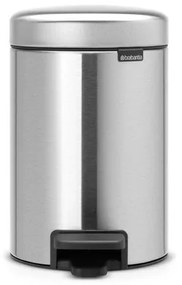 Brabantia NewIcon Pedaalemmer - 3 liter - kunststof binnenemmer - matt Steel 113222