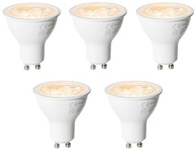 Set van 5 GU10 3-staps dimbare LED lampen 6W 430 lm 2000 - 6000K