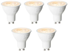 Set van 5 GU10 3-staps dimbare LED lampen 6W 430 lm 2000 - 6000K