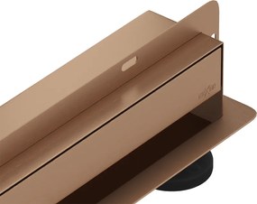 Mexen Flat Wall muurdrainage 2-in-1 70 cm, geborsteld koper - 1C30070