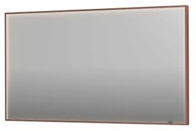 INK SP19 spiegel - 140x4x80cm rechthoek in stalen kader incl dir LED - verwarming - color changing - dimbaar en schakelaar - geborsteld koper 8409089