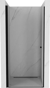 Mexen Pretoria draaibare douchedeur 70 cm, transparant, zwart - 852-070-000-70-00