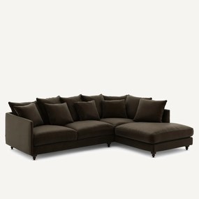 Fluwelen hoekslaapbank, Lazare