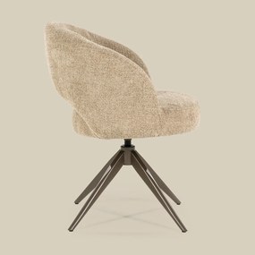 Eleonora Alissa Ronde Eetkamerstoel Taupe