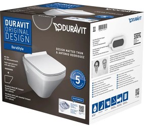 Duravit DuraStyle Compact wandcloset Softclose WC-zitting Rimless alpine wit 45710900A1