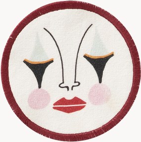 Handbeschilderde onderzetters Pierrot, 4-delig