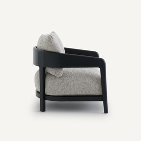 Fauteuil essenhout met naturelle of zwart tint Magalena