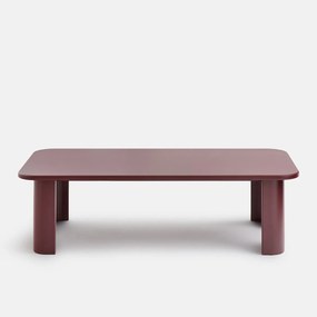 Salontafel met gebeeldhouwde poten, lengte 130 cm, MORTI