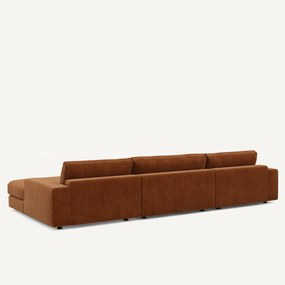 5-zits panoramabank fluweel chenille, Skander