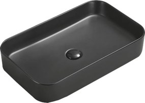 Mexen Vena opbouw waskom 71 x 37 cm, zwarte mat - 22196085