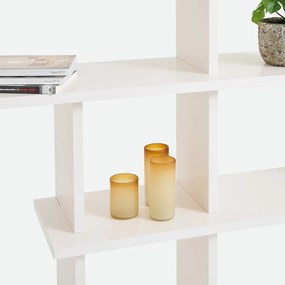 Asymmetrische boekenkast, matgelakte afwerking, Orga