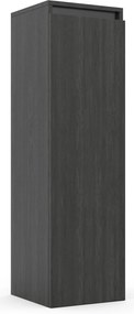 Saqu Gaia halfhoge kast rechts 35x34x120cm gebrand zwart