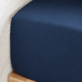 Hoeslaken in gewassen linnen, omslag 35 cm, Linot