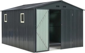 Metalen gereedschapshuisje Helsinki 3 x 3,7 m Store Boss antraciet