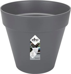 elho bloempot Loft Urban Rond 25 - Antraciet (Zwart) - Diameter 25 x H 22 cm