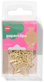 HEMA Paperclips Ster - 12 Stuks (goud)