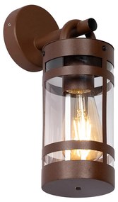 Industriële buiten wandlamp roestbruin IP44 - Ruben