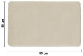 Gedy Fuzzy douchemat antislip 50x80cm beige