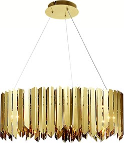 Plafondlamp met glazen bol APP1764-8CP metal GOLD