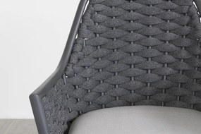 Lucca dark grey/Verona antraciet 220 cm. tuinset - 7-delig