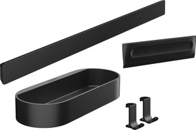 Hansgrohe WallStoris Bundelset Douche 50 cm Mat Zwart