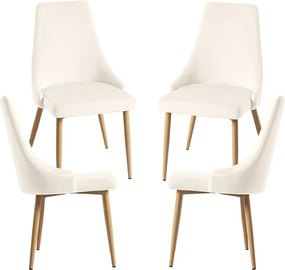 Set 4 Stoik Wood Stoelen